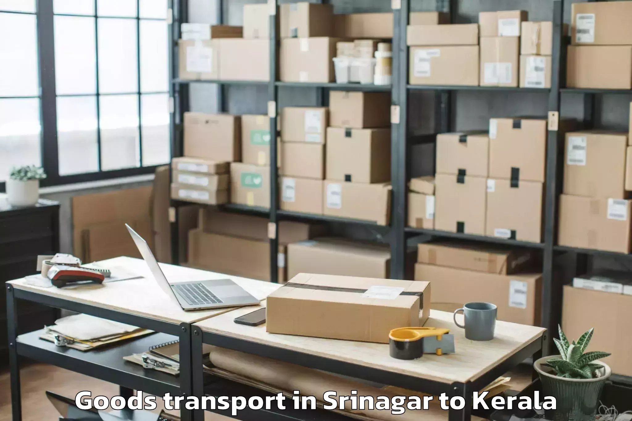 Affordable Srinagar to Centre Square Mall Kochi Goods Transport